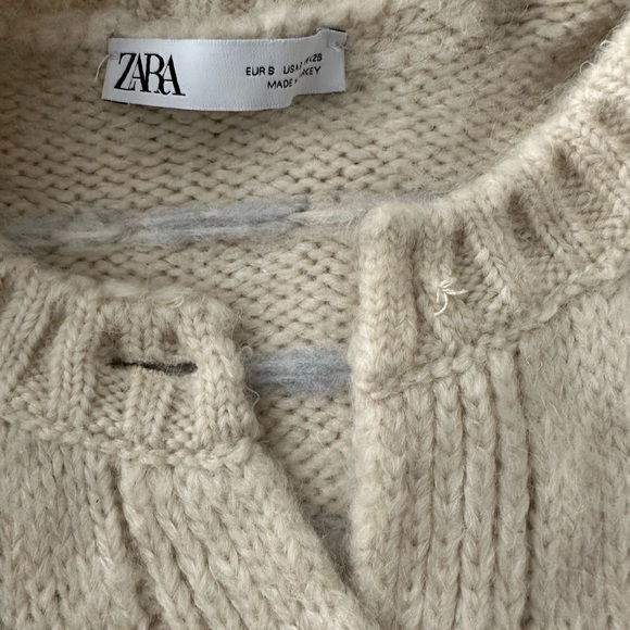 Zara Vintage Inspired Jewel Button Chunky Cardigan Sweater - Picture 7 of 7